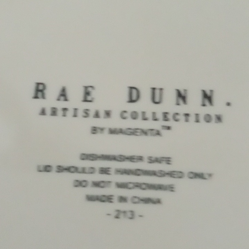 Rae Dunn AMERICAN MADE Storage Canister New ❤️🤍💙❤️🤍💙 - Picture 4 of 4
